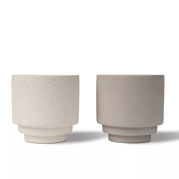 Raštuotos glazūros keraminės žvakidės Raštuotos glazūros keraminės žvakidės