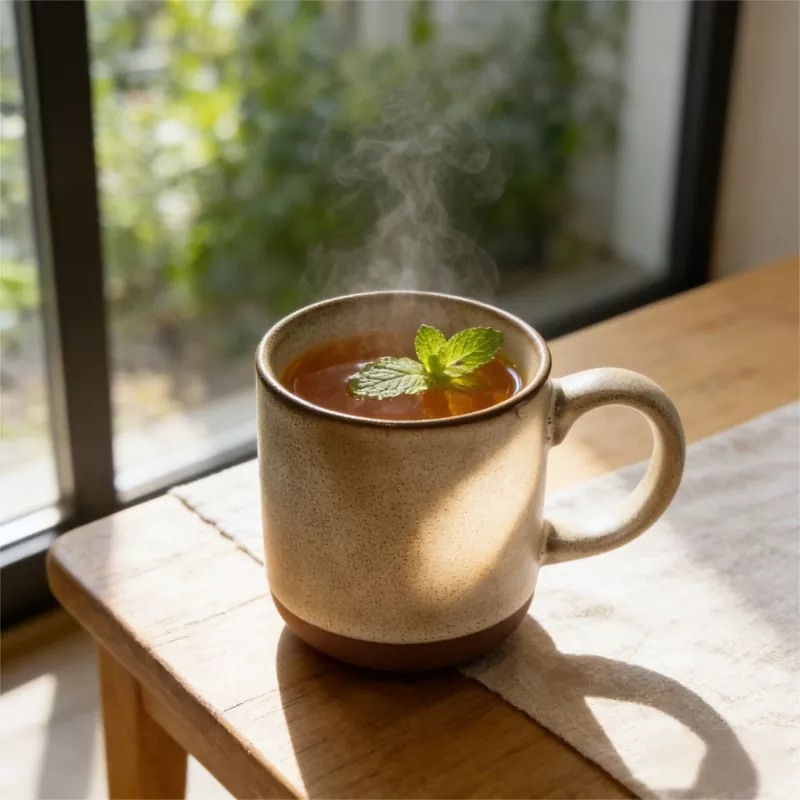 Paprastas modernus keramikinis kelioninis puodelis